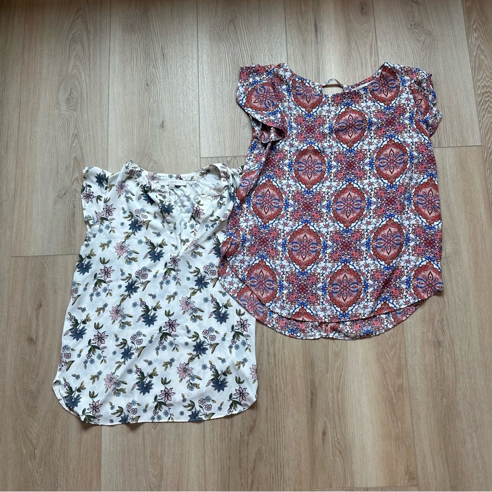 Floral Patterned Loft Blouse Bundle